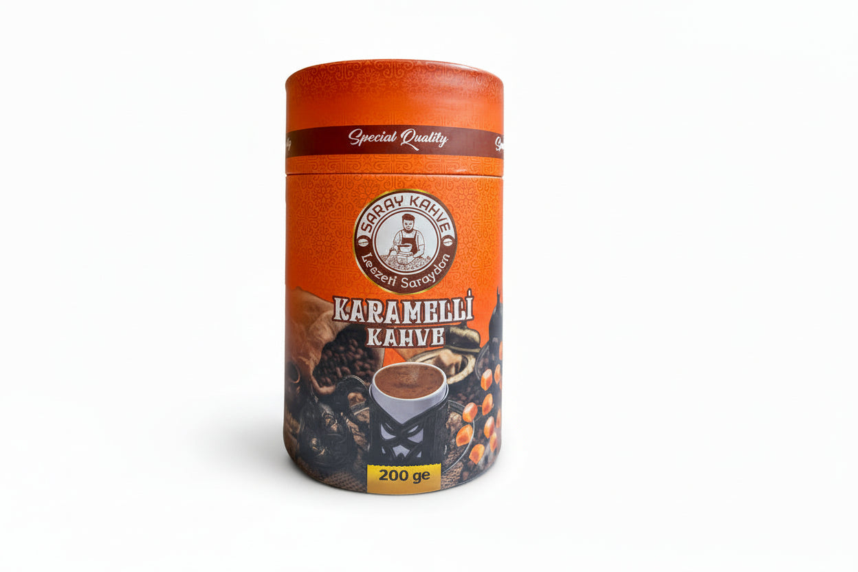 Saray Karamel Kahve Silindir 250gr