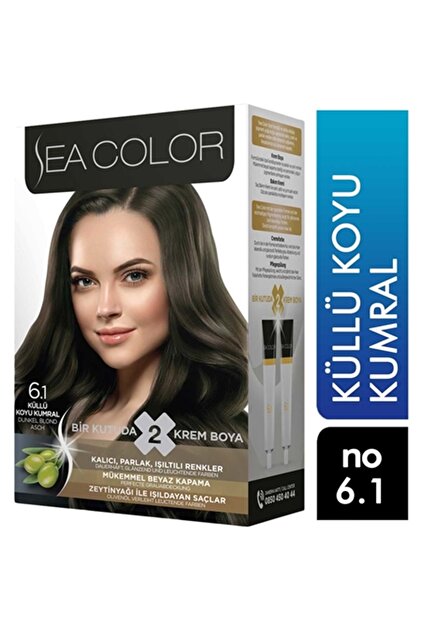 Sea Color Saç Boyası 6-1 Koyu Küllü Kumral