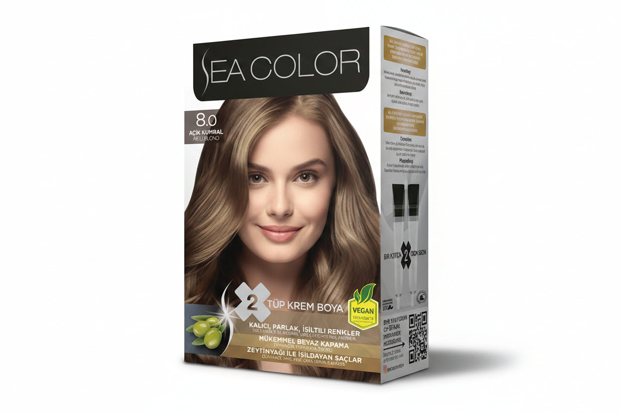 Sea Color Saç Boyası 8-1 Küllü Açık Kumral - Batman Sanal Market