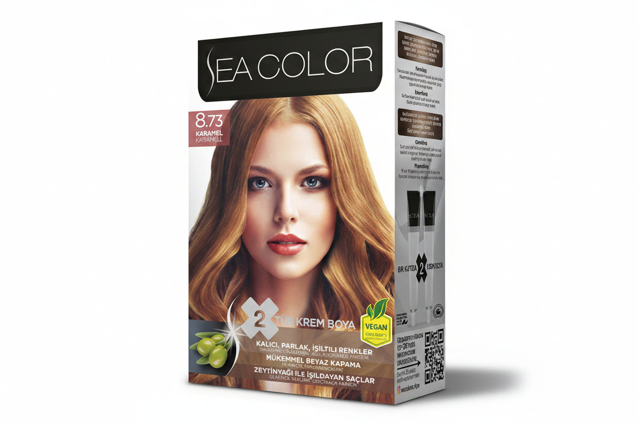 Sea Color Saç Boyası 8-73 Karamel - Batman Sanal Market