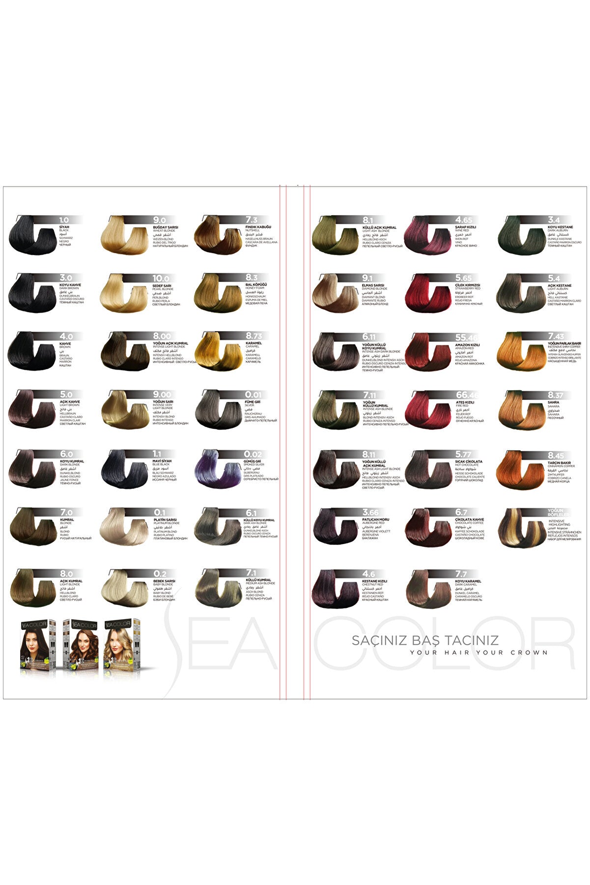 SEA COLOR Saç Boyası 9.1 Elmas - Batman Sanal Market