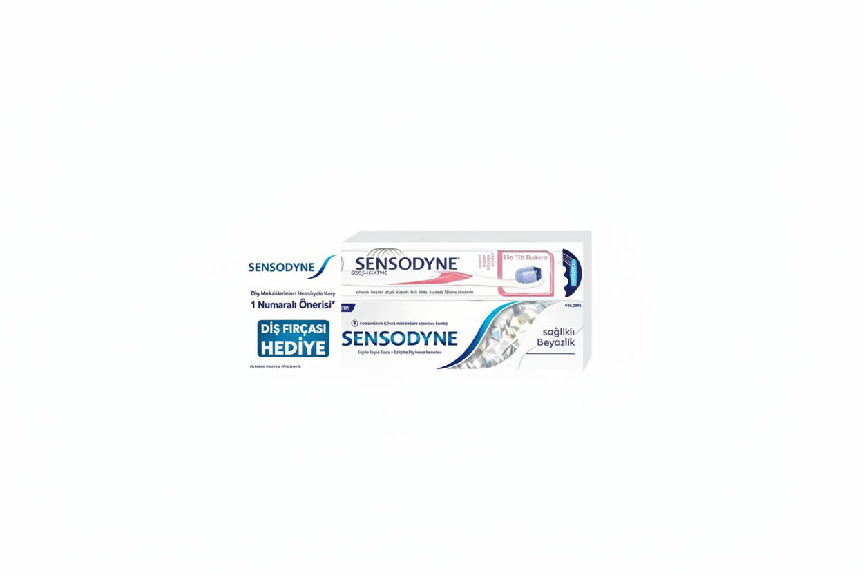 Sensodyne Diş Macunu Sağlıklı Beyaz 75 Ml + Diş Fırçası