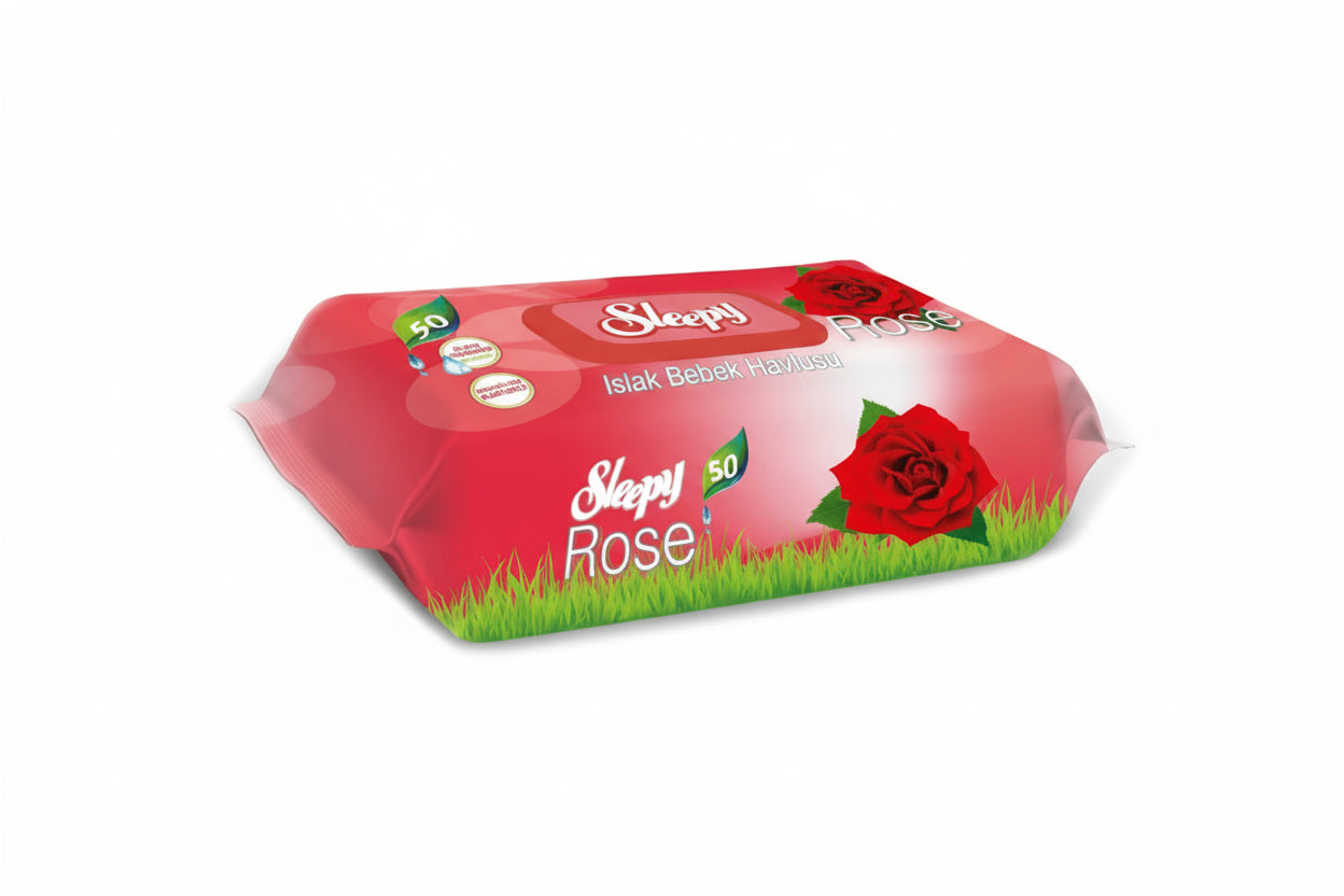 Sleepy Islak Havlu Rose (90)