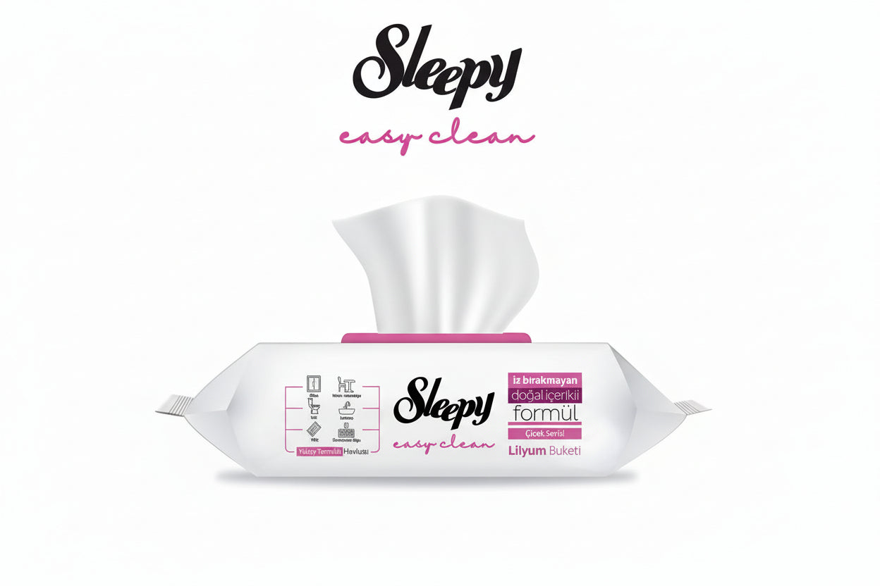 Sleepy Yüzey Temizleme Havlusu Lilyum (100 Adet) - Batman Sanal Market