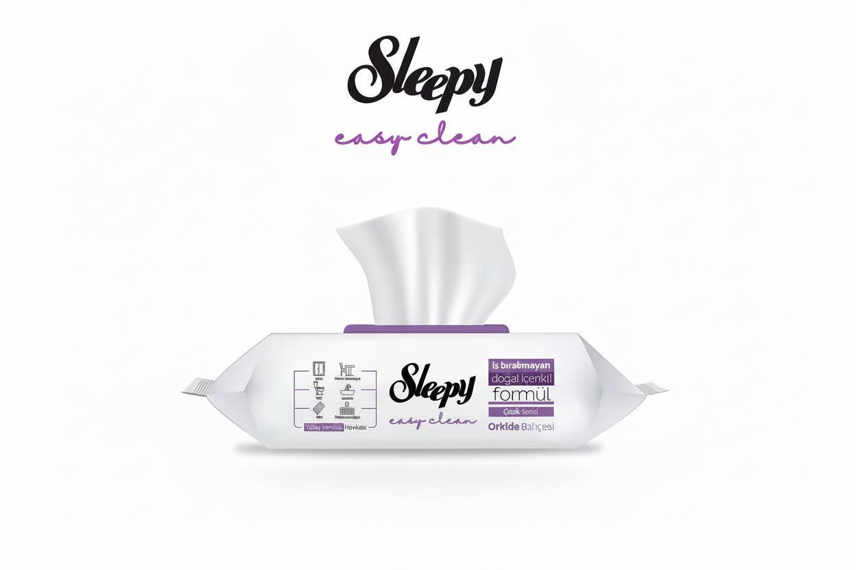 Sleepy Yüzey Temizleme Havlusu Orkide (100 Adet)