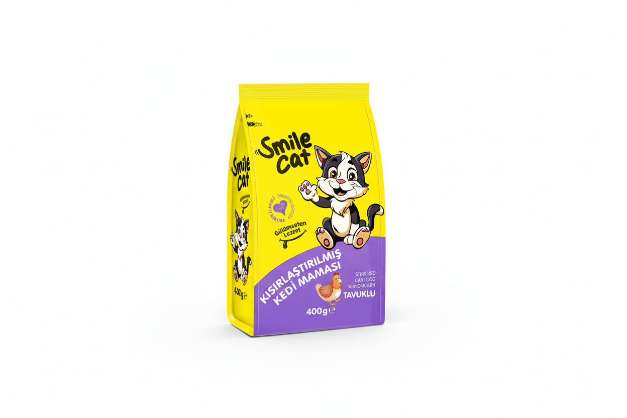 SMİLE Kısırlaştırılmış Kedi Maması Tavuklu 400 Gr - Batman Sanal Market