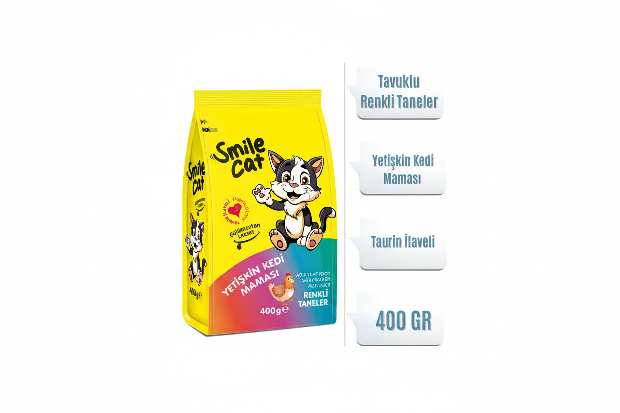 SMİLE Yetişkin Kedi Mix Maması 400 Gr - Batman Sanal Market