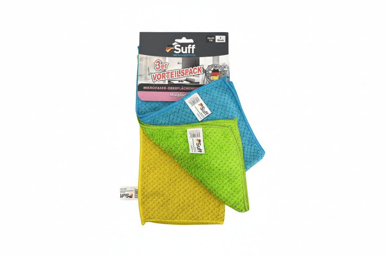 Suff Mikrofaser Renkli 3'lü Bez