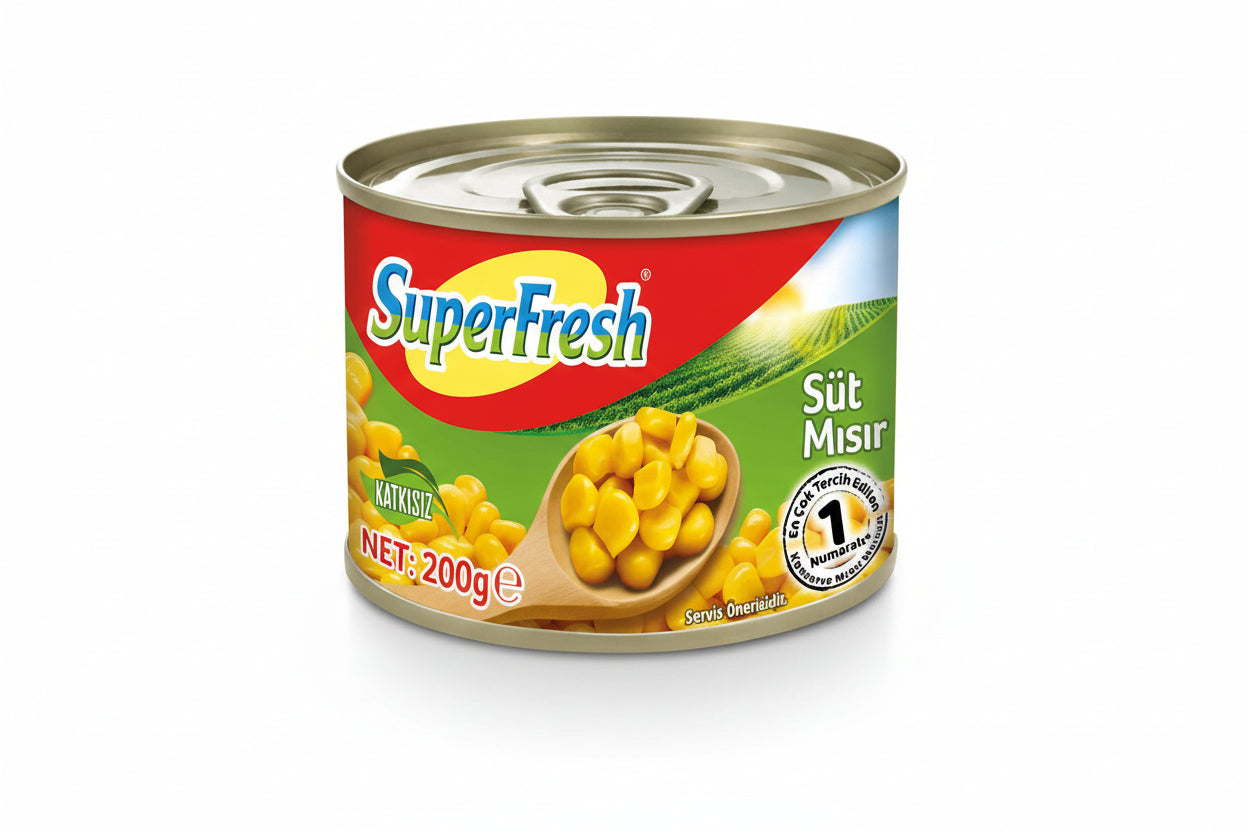 Superfresh Mısır Konservesi 200 Gr