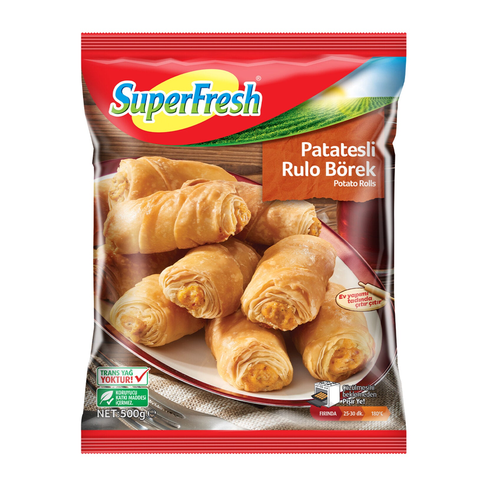 Superfresh Rulo Börek Patatesli 500 Gr