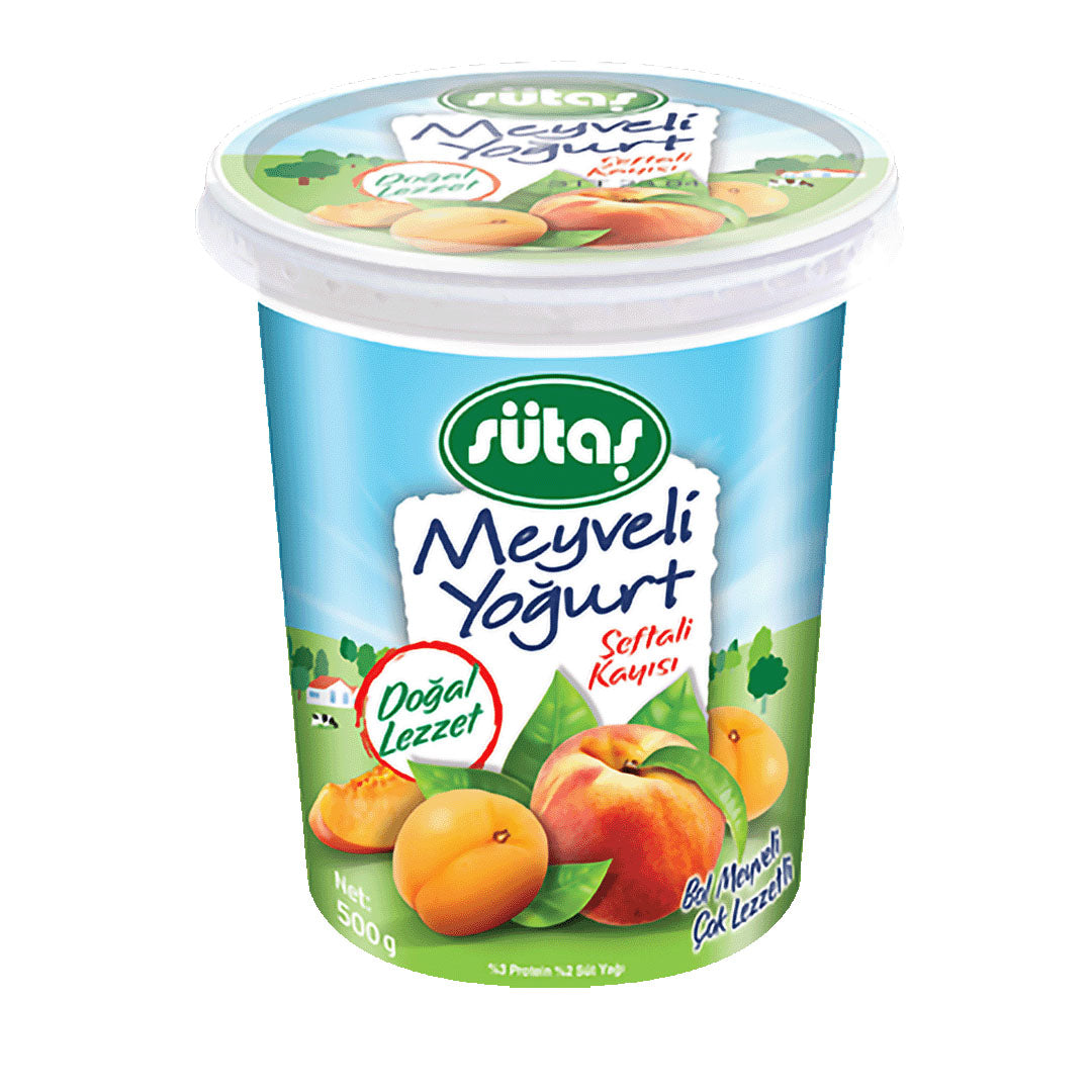 Sütaş Meyveli Yoğurt Şeftali & Kayısı 500 Gr - Batman Sanal Market