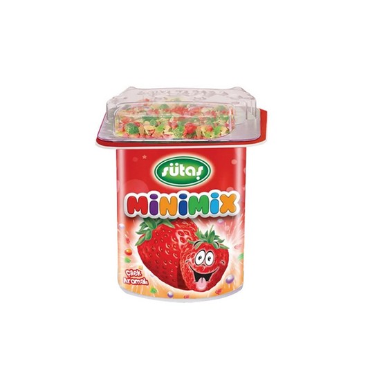 Sütaş Minimix Çilek Probiyotik Yoğurt 4x50gr - Batman Sanal Market