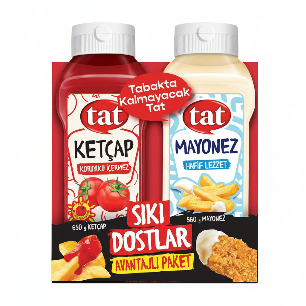 Tat Ketçap + Mayonez Sıkı Dostlar 650 Gr