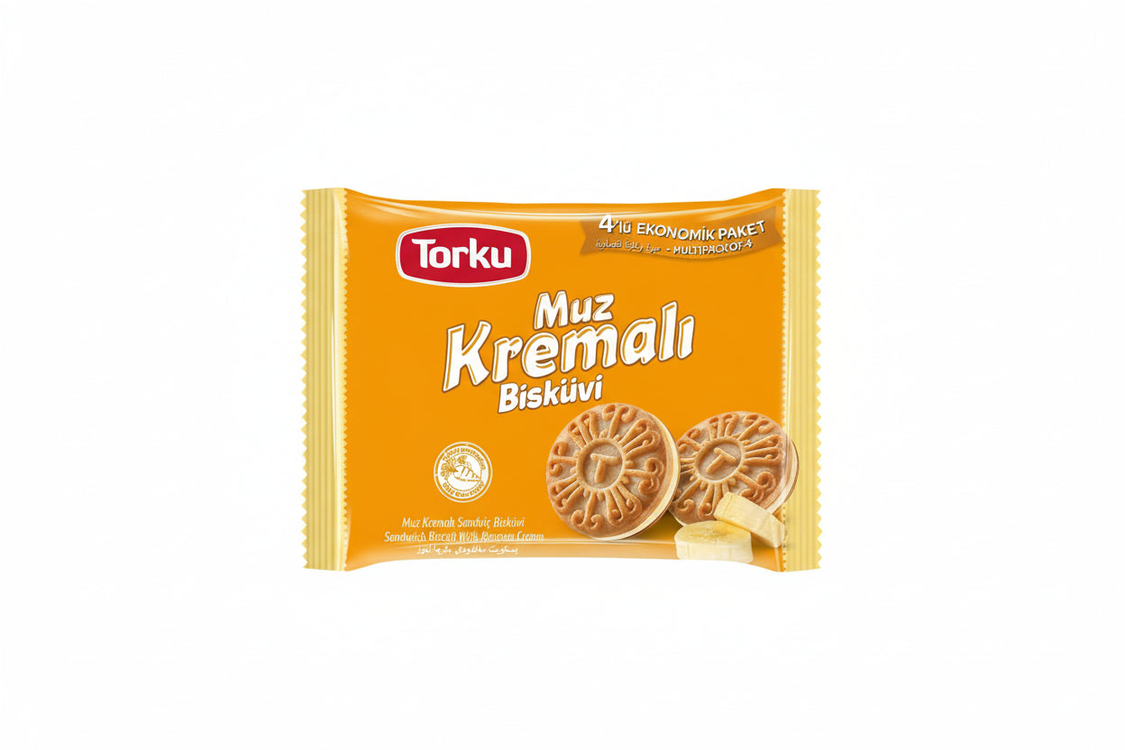 TORKU FAVORİMO Muzlu Kremalı Bisküvi 4x61 GR - Batman Sanal Market