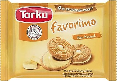 TORKU FAVORİMO Muzlu Kremalı Bisküvi 4x61 GR - Batman Sanal Market