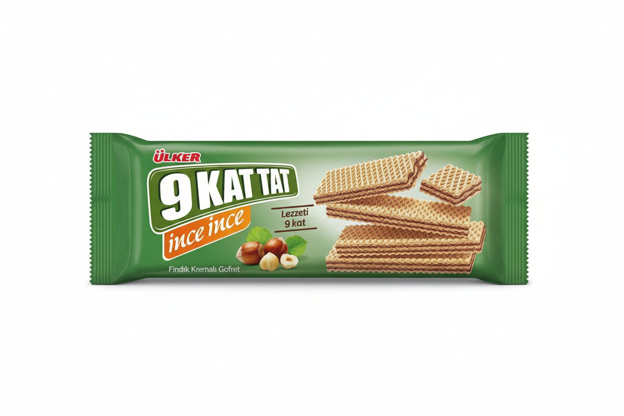 Ülker 9 Kat İnce İnce Gofret Fındıklı 114 Gr