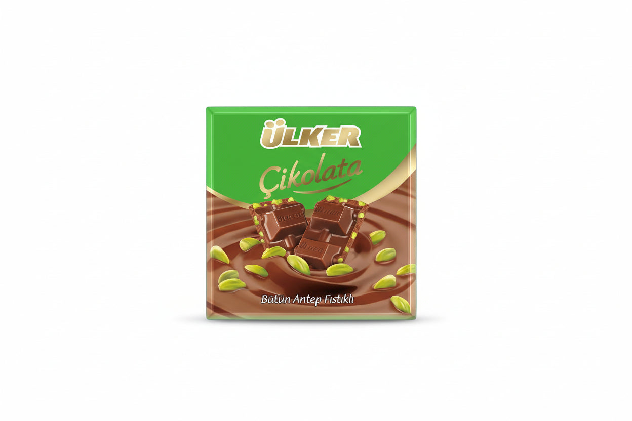 Ülker Çikolata Fıstıklı Kare 65 Gr - Batman Sanal Market