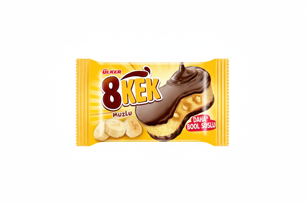 ÜLKER DANKEK 8KEK ÇİKOLATALI MUZLU 55 GR - Batman Sanal Market