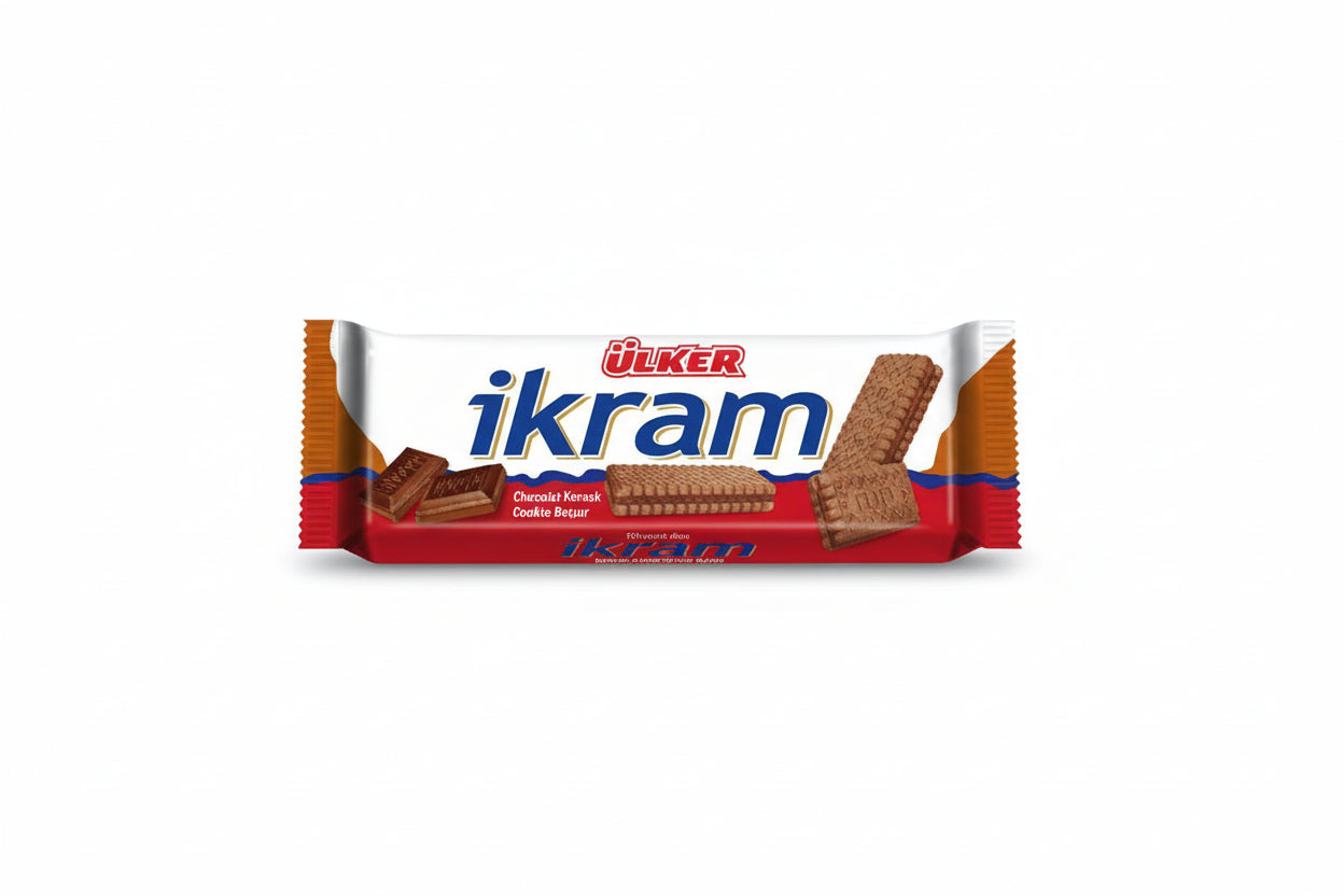 ÜLKER İKRAM ÇİKOLATALI KREMALI BİSKÜVİ 84 GR - Batman Sanal Market