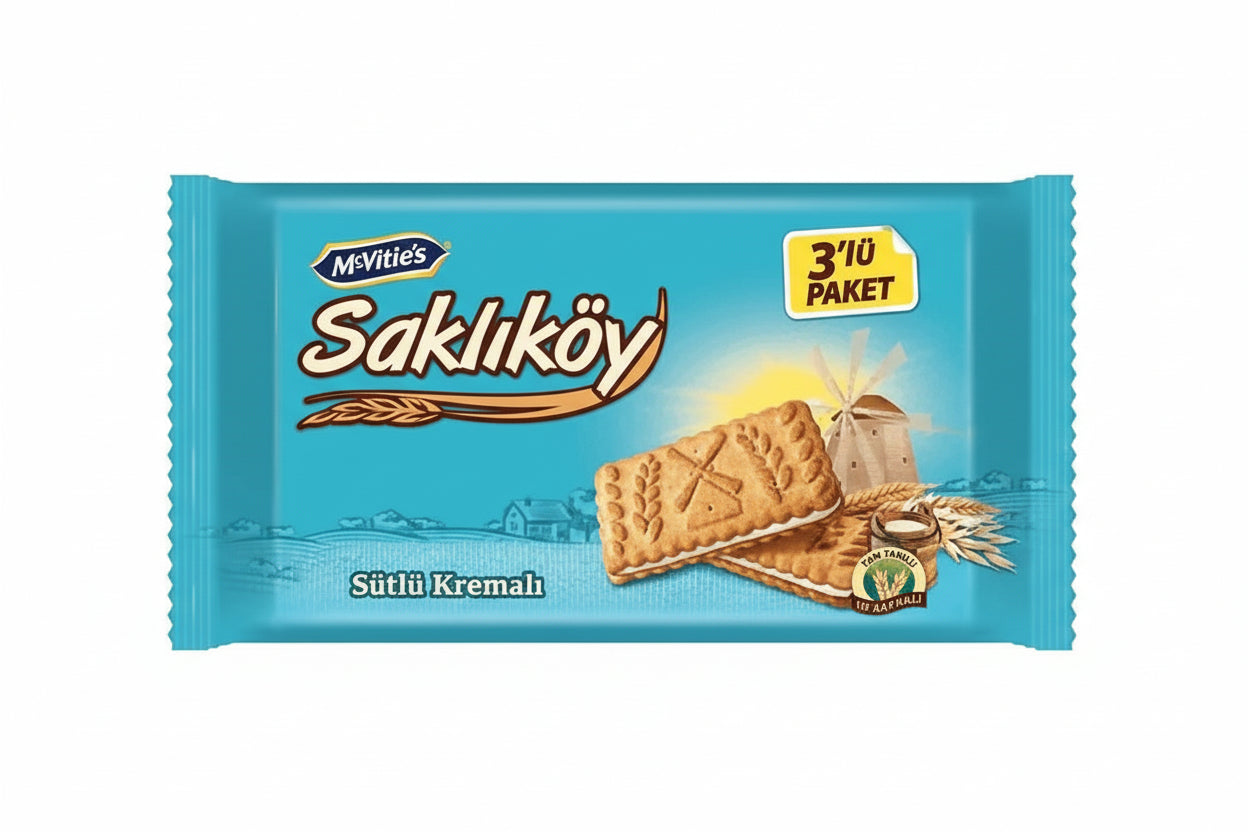 Ülker Saklıköy Sütlü Kremalı 3 x 88 G