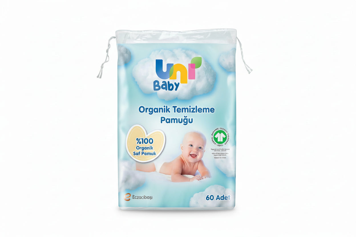 Uni Baby Bebek Temizleme Pamuğu (60 Adet)