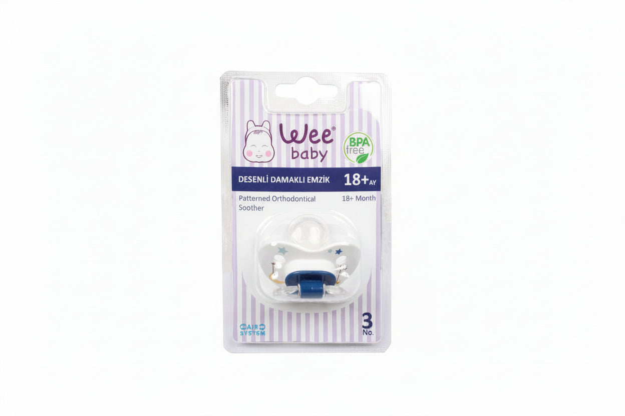 WEE BABY Desenli Damaklı Emzik - Batman Sanal Market