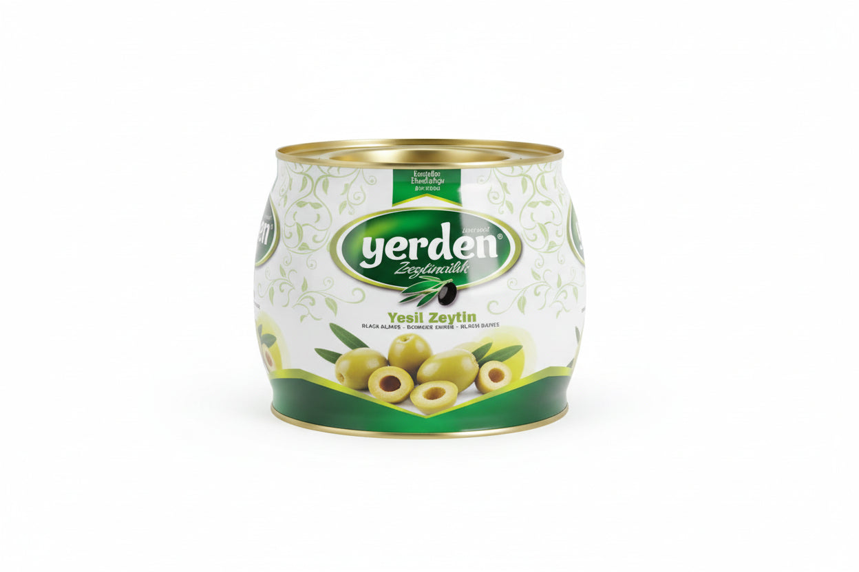 Yerden Zeytin 7 Yıldız Süper Mega Yeşil Zeytin (1300 Gr) - Batman Sanal Market