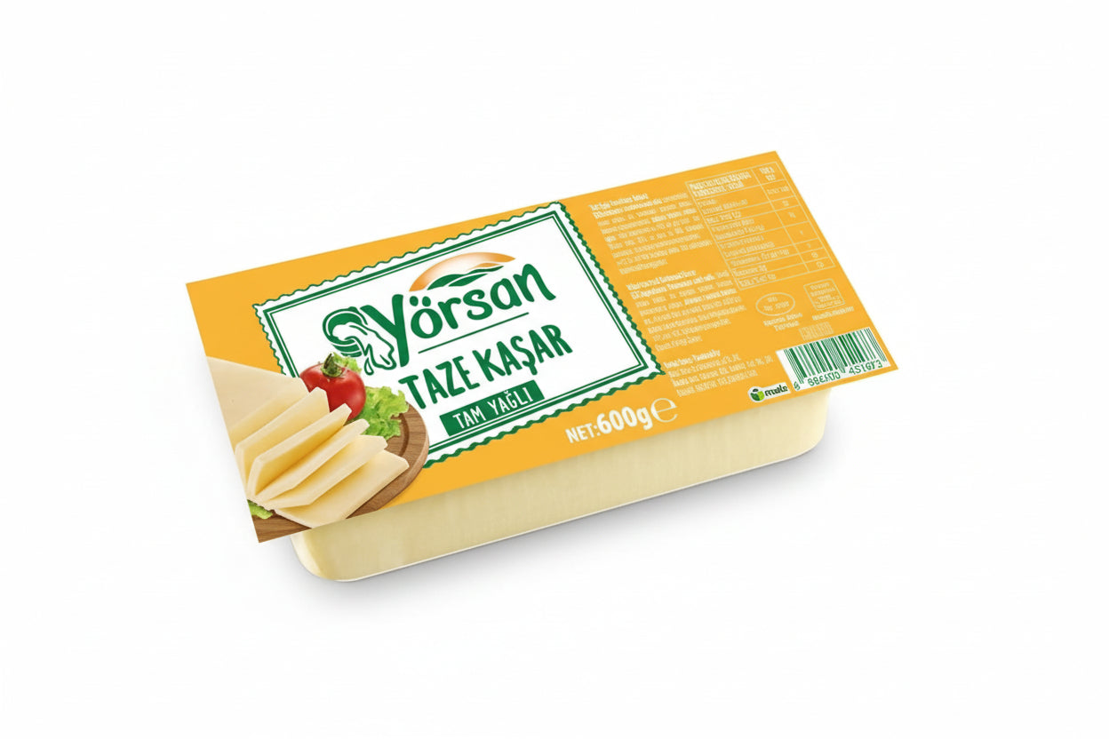 Yörsan Tam Yağlı Kaşar Peyniri 600 Gr