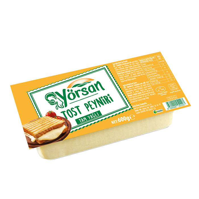 Yörsan Tost Peyniri Tam Yağlı 600 Gr - Batman Sanal Market