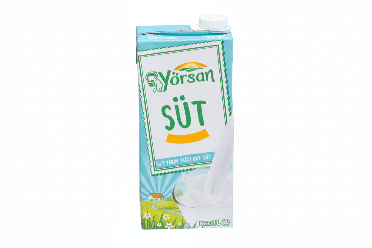 Yörsan Yarım Yağlı Süt 1 Litre