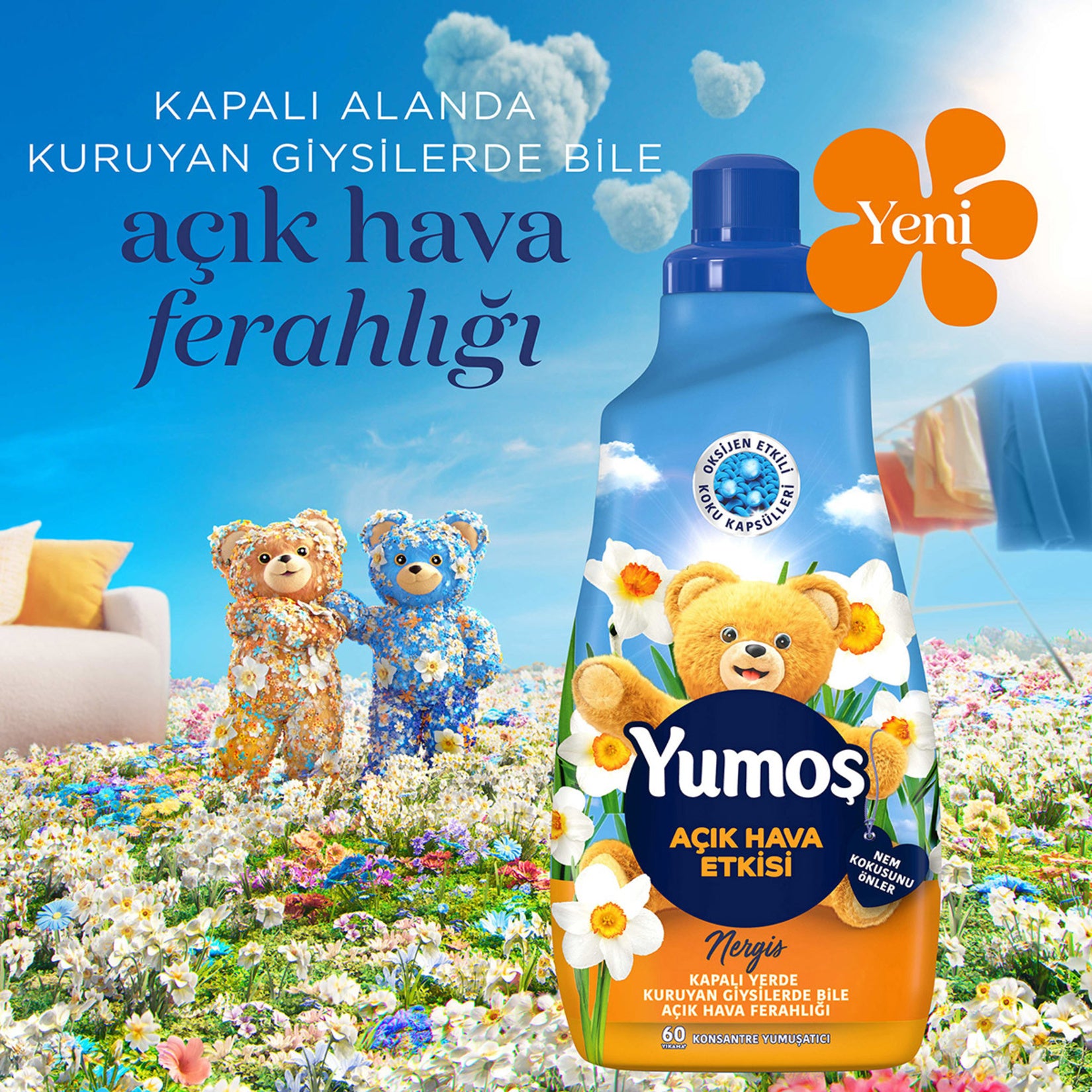 YUMOŞ AÇIK HAVA ETKİSİ NERGİS 1440 ML - Batman Sanal Market