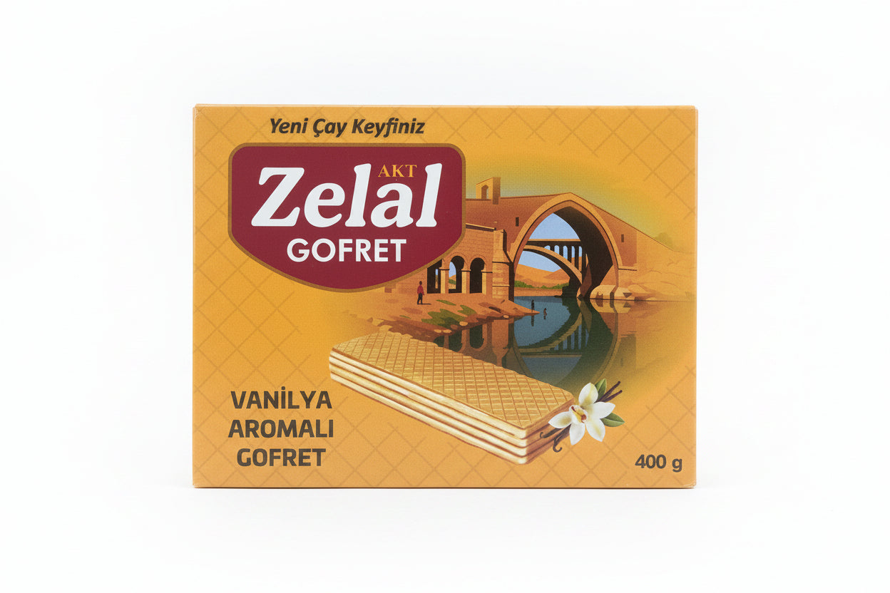 Zelal Vanilya Aromalı Gofret 400 Gr - Batman Sanal Market